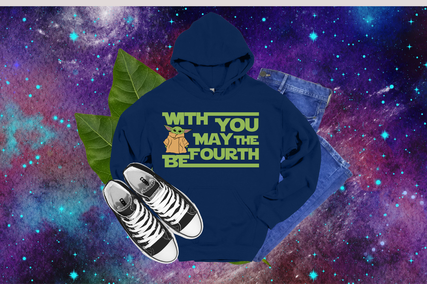 Grogu With You May The 4th Be - Tees, Hoodies & Sweatshirts