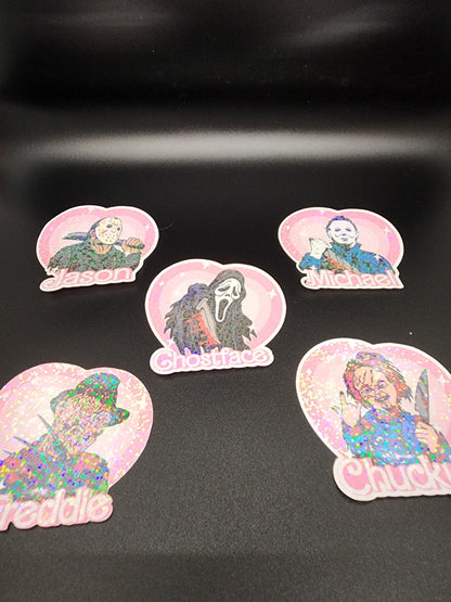 Horror Movie Killer Stickers ( Barbie Style)