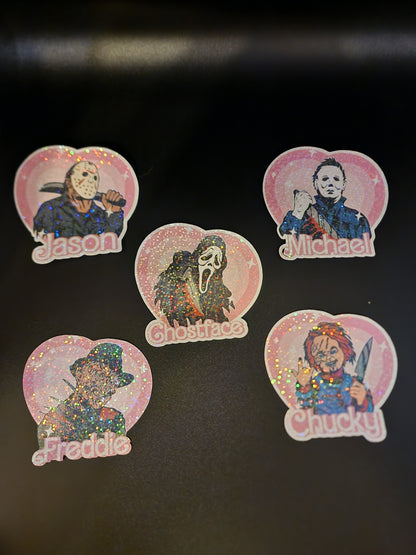 Horror Movie Killer Stickers ( Barbie Style)