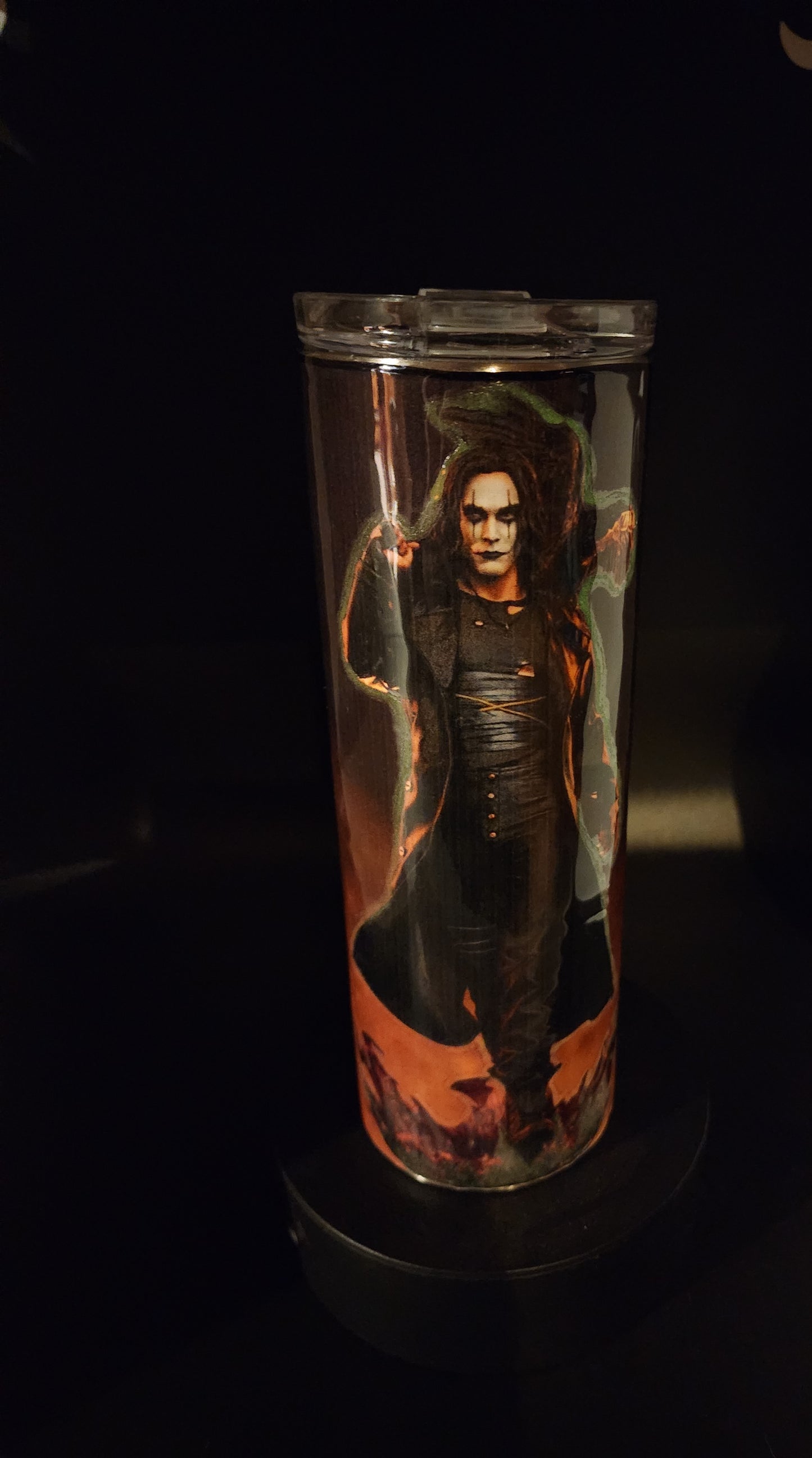 Eric Draven (The Crow) Glow In The Dark Tumbler