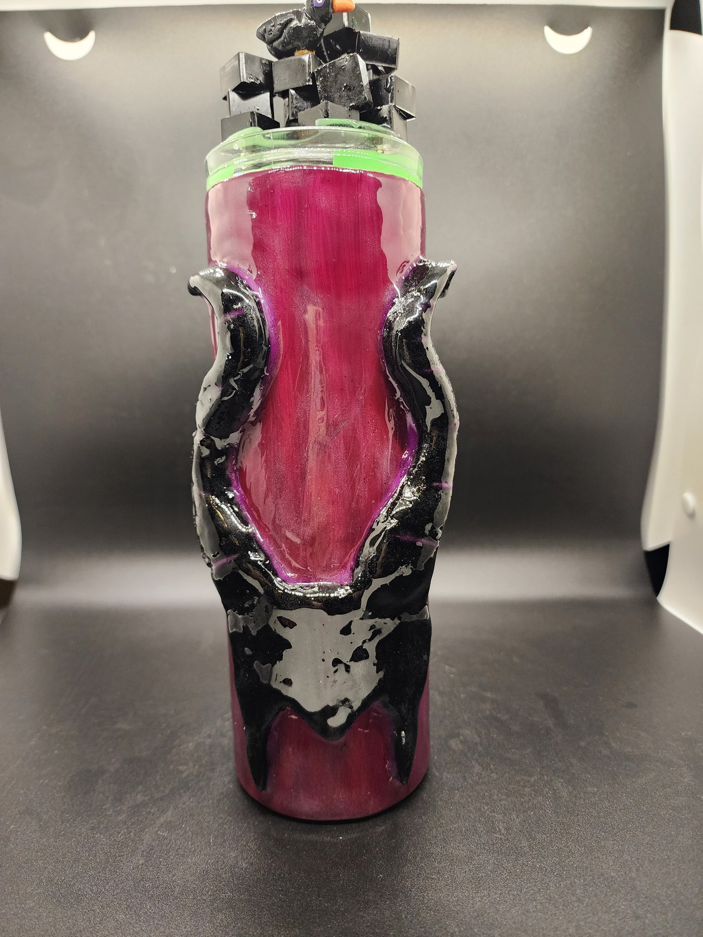 Mistress of Evil Glowing Flames Tumbler