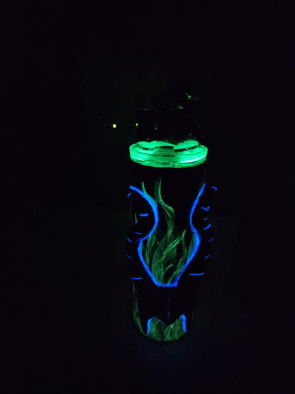 Mistress of Evil Glowing Flames Tumbler