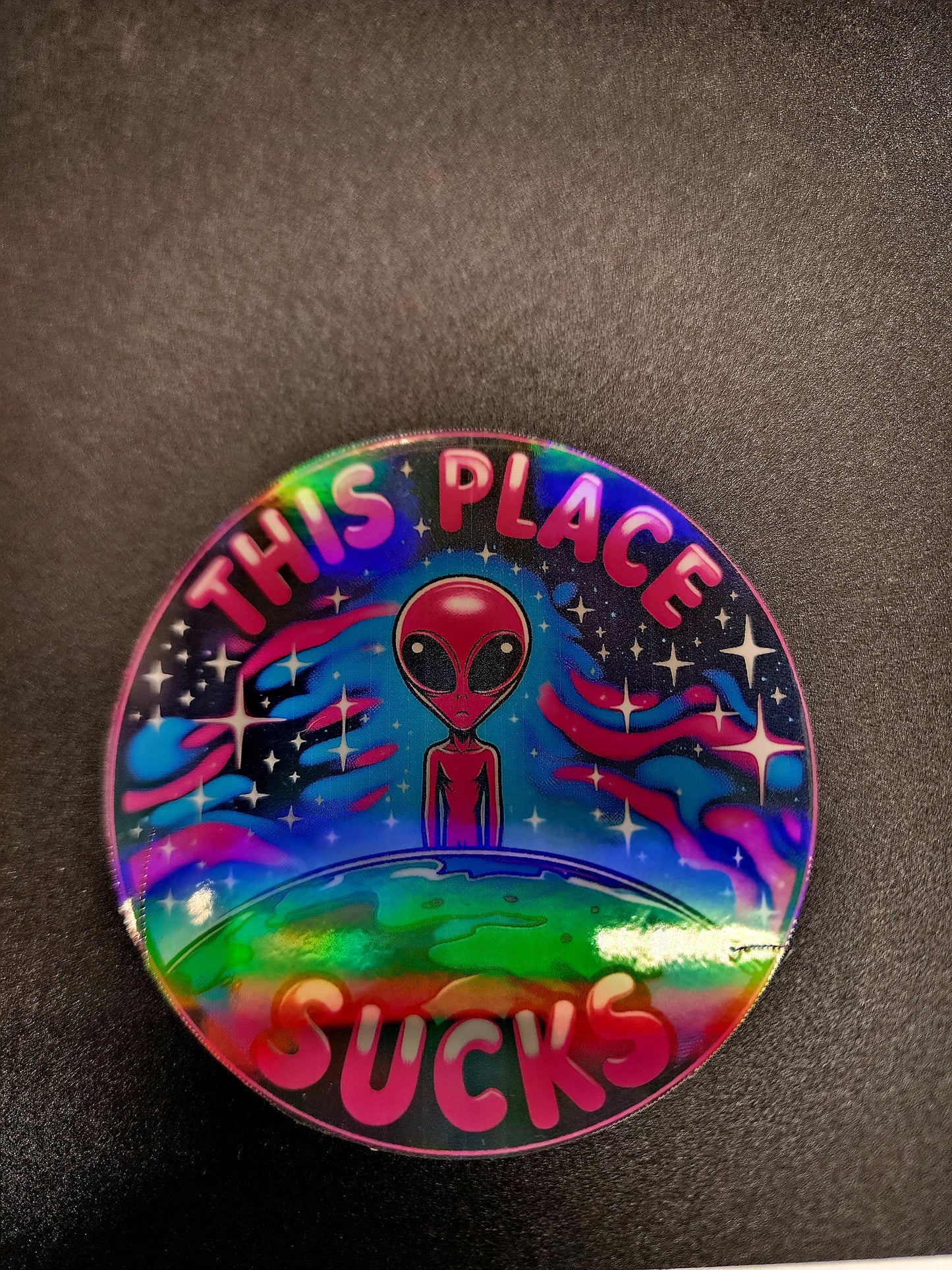 This Place Sucks Stickers (2 sizes)