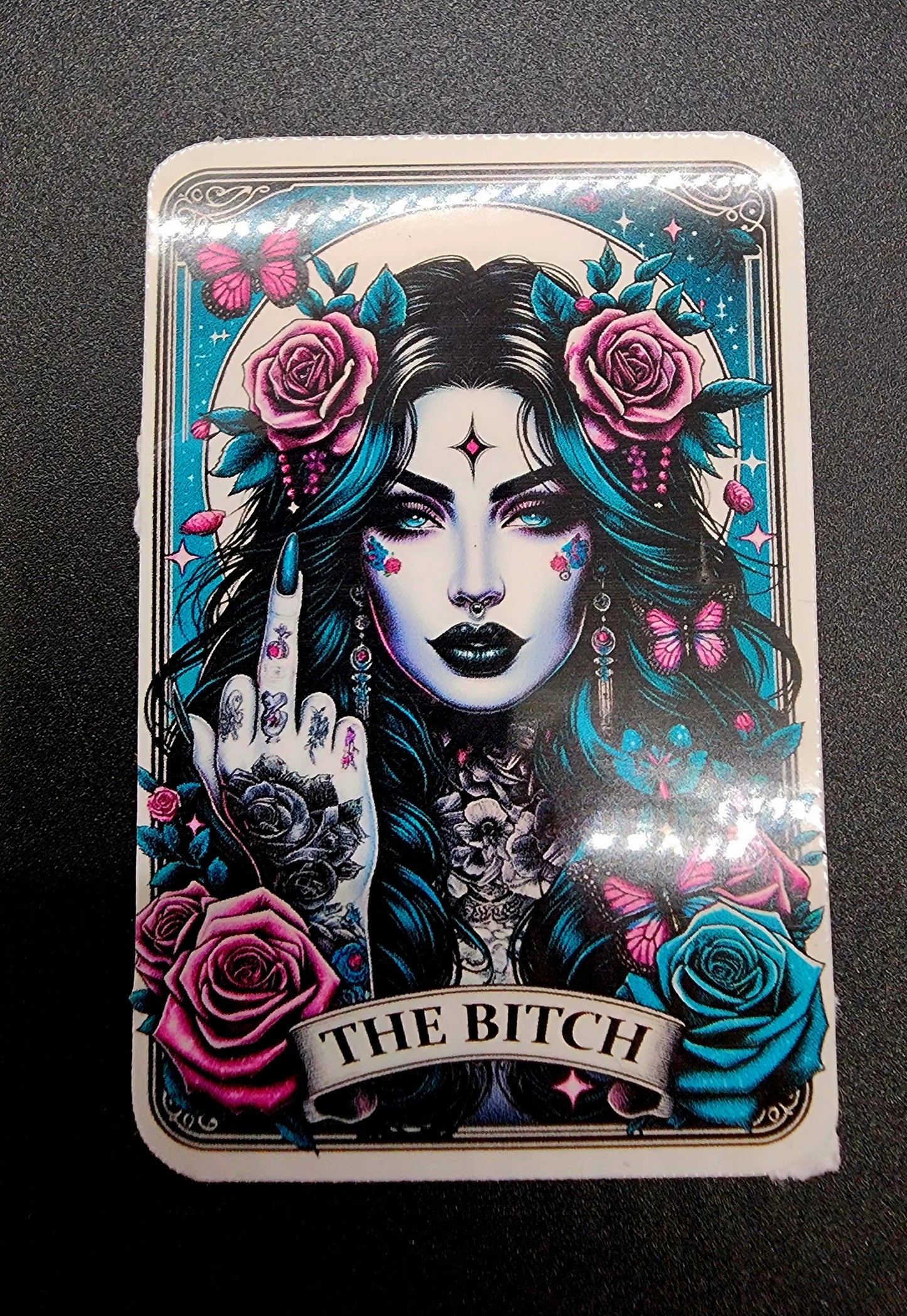 Funny Tarot Card Stickers " Set 2- The Ladies"  (Small or Medium Bundle)