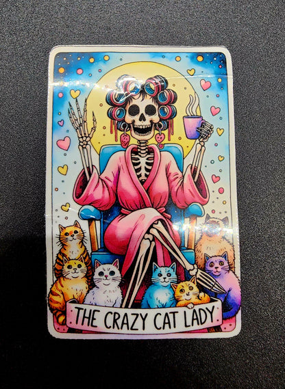 Funny Tarot Card Stickers Large (3.5x5) (GLOSSY)