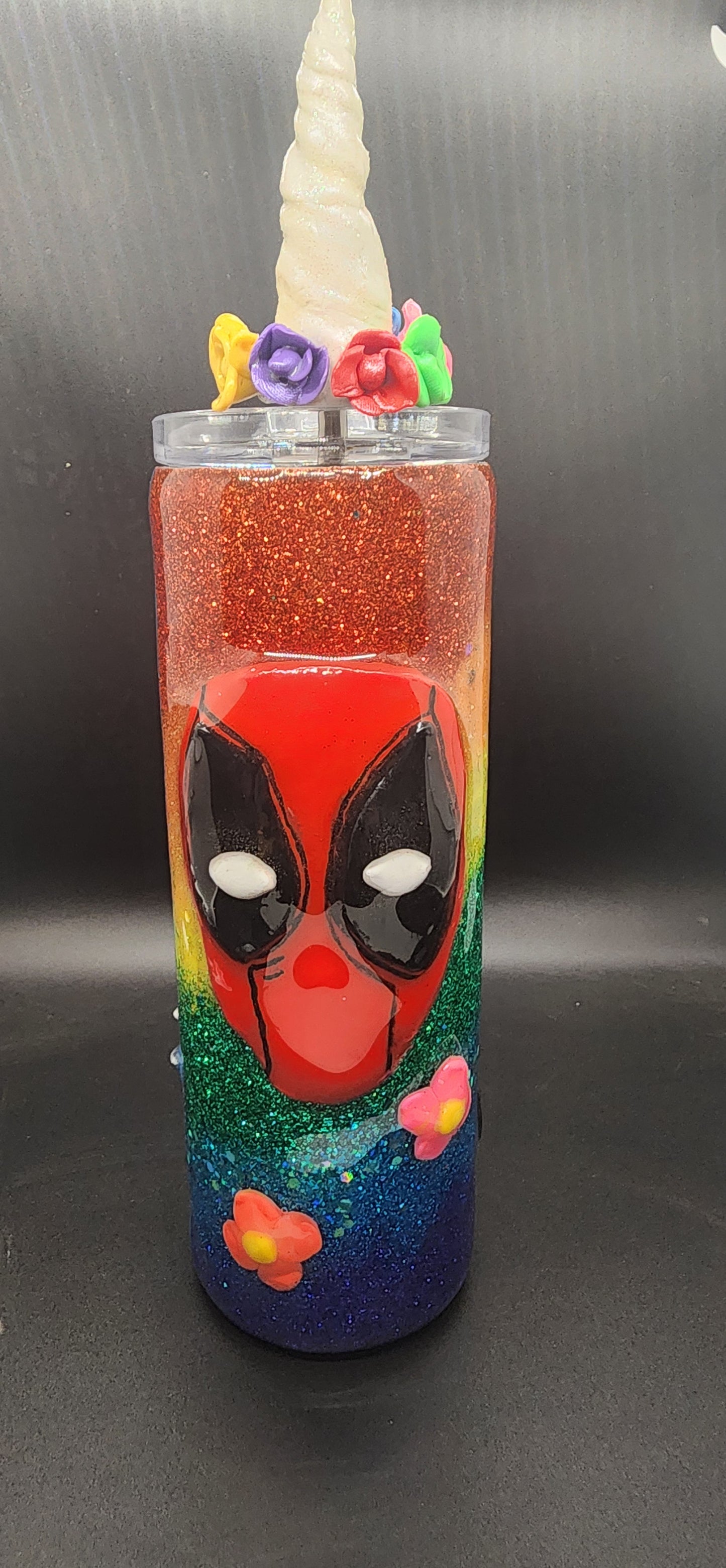 Deadpool and Wolverine 50/50 3D Stainless Steel Tumbler