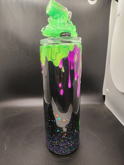 Witches Brew Glow in The Dark Cup with Glowing "Poison" Topper