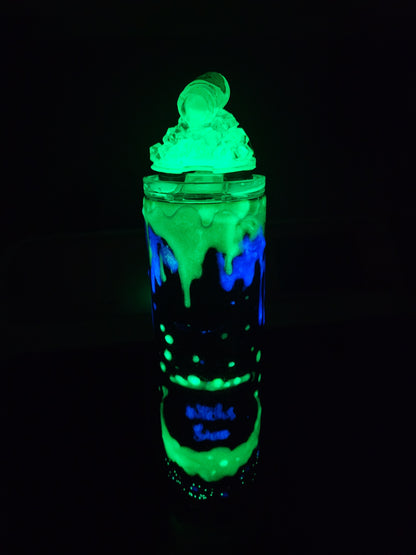 Witches Brew Glow in The Dark Cup with Glowing "Poison" Topper