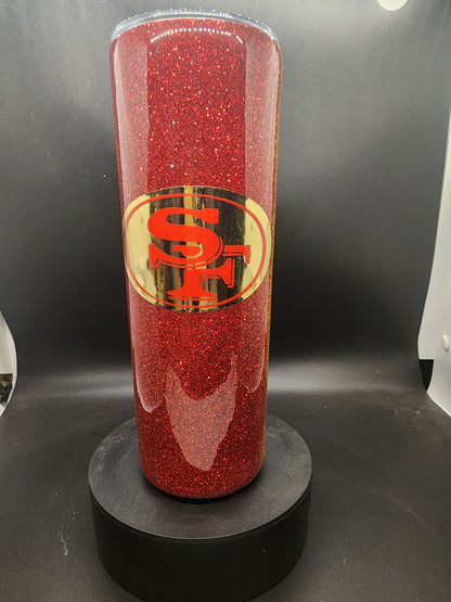 Your Favorite Team Game Day Glitter Cups (Custom)