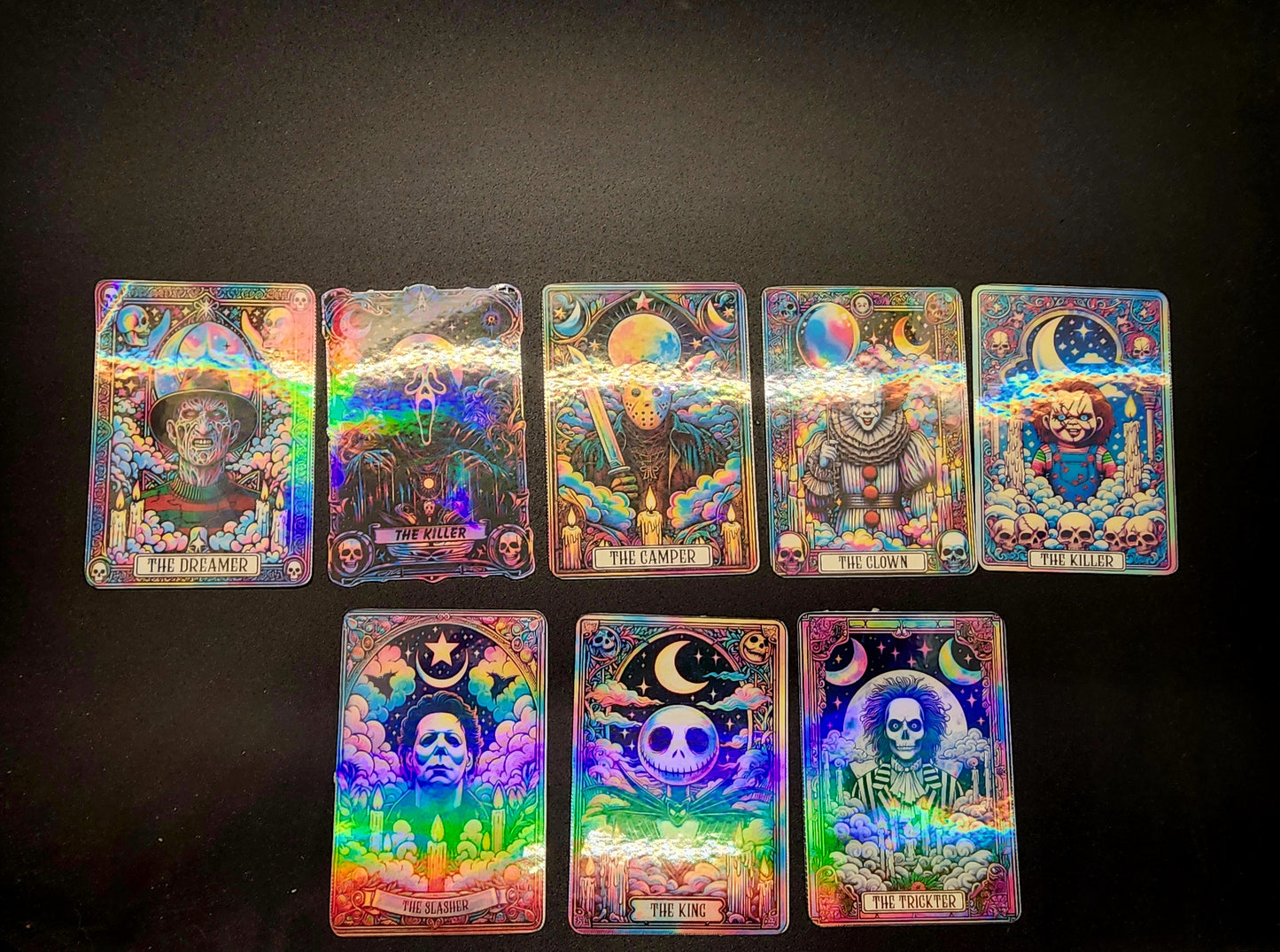 The Killers' Deck- Tarot Card Stickers " Set #10- The Killer Cards "  (Small or Medium Bundle)