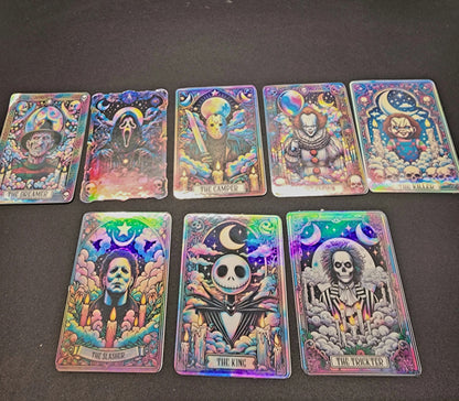 The Killers' Deck- Tarot Card Stickers " Set #10- The Killer Cards "  (Small or Medium Bundle)