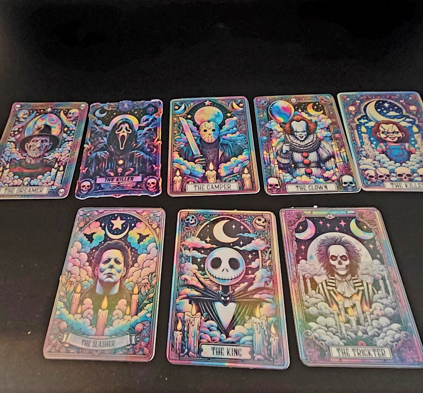 The Killers' Deck- Tarot Card Stickers " Set #10- The Killer Cards "  (Small or Medium Bundle)