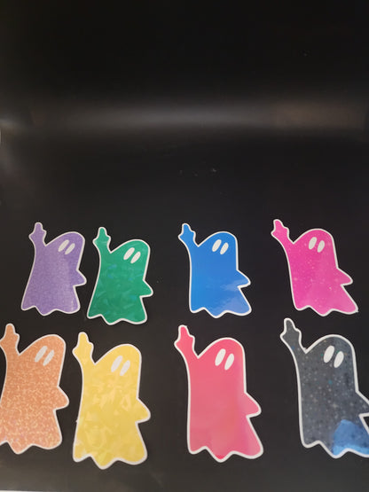 Ghosts Giving The Finger Stickers (multicolor)