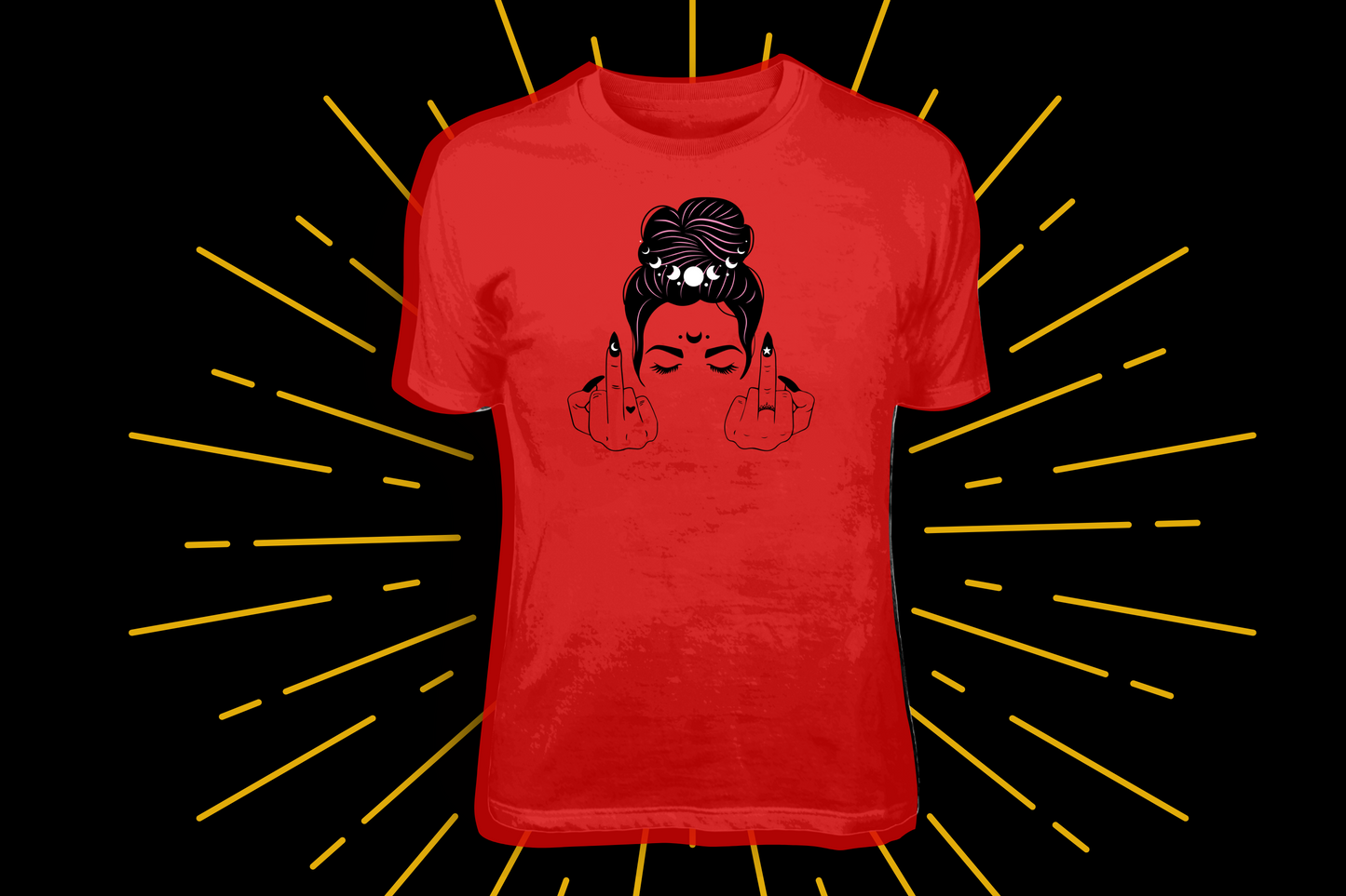 Zen Middle Finger - Customizable * Tees