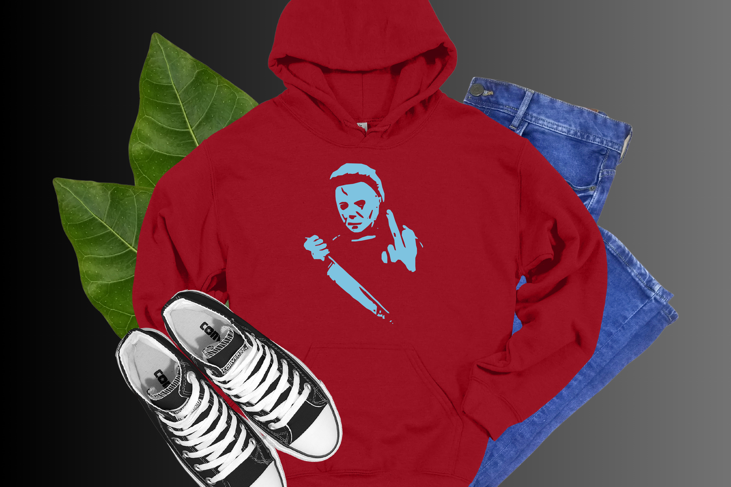 Michael Myers Middle Finger- HOODIES