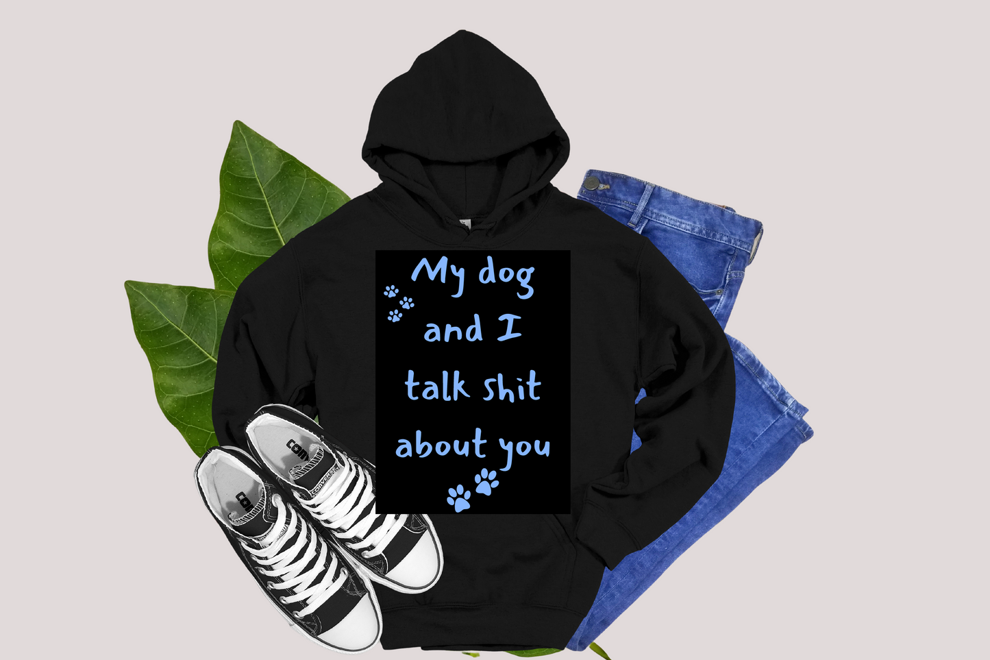 My Dog and I Talk S**t about you - 3D Puff - Hoodies