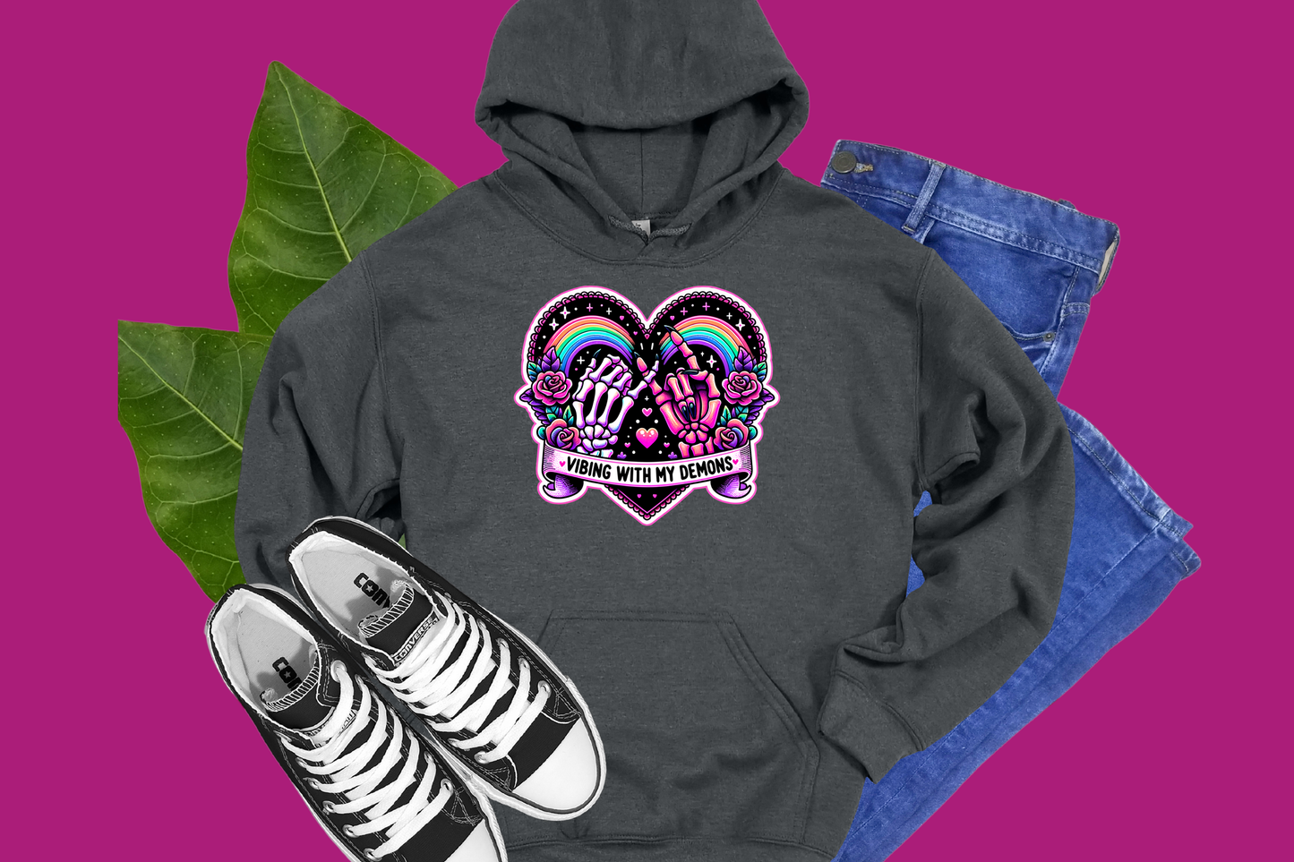 Vibing With My Demons- Tees and Hoodies