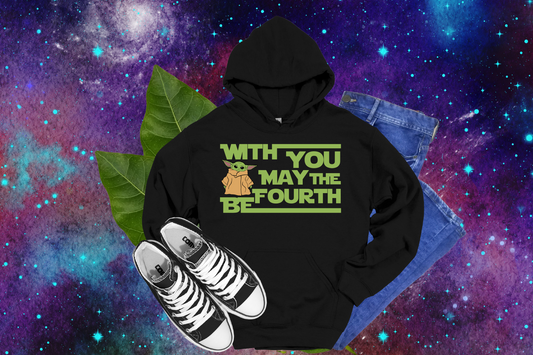 Grogu With You May The 4th Be - Tees, Hoodies & Sweatshirts