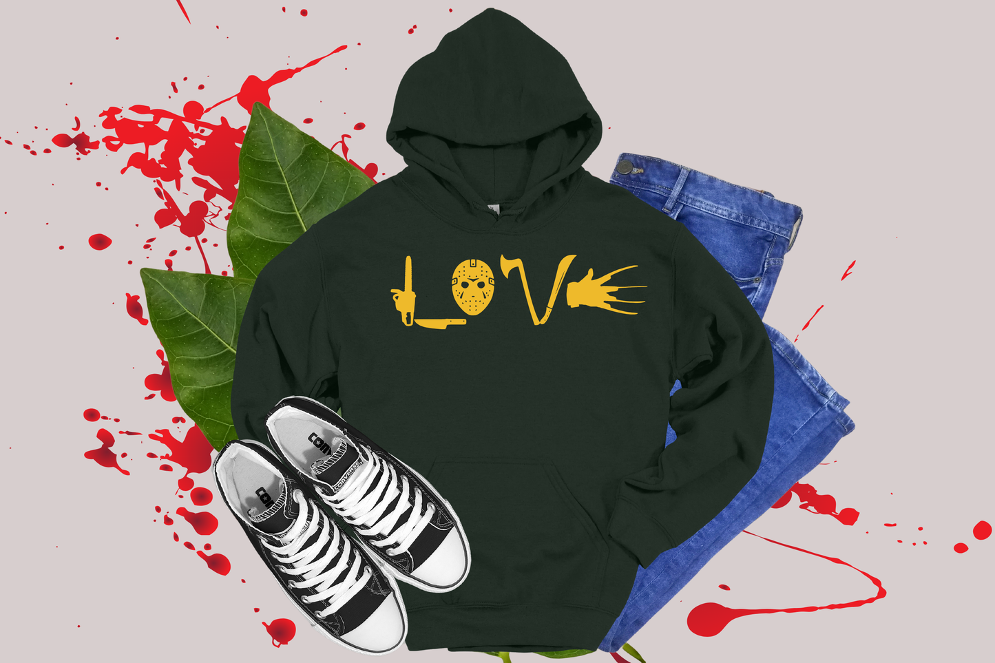 "LOVE" Horror Style - HOODIES