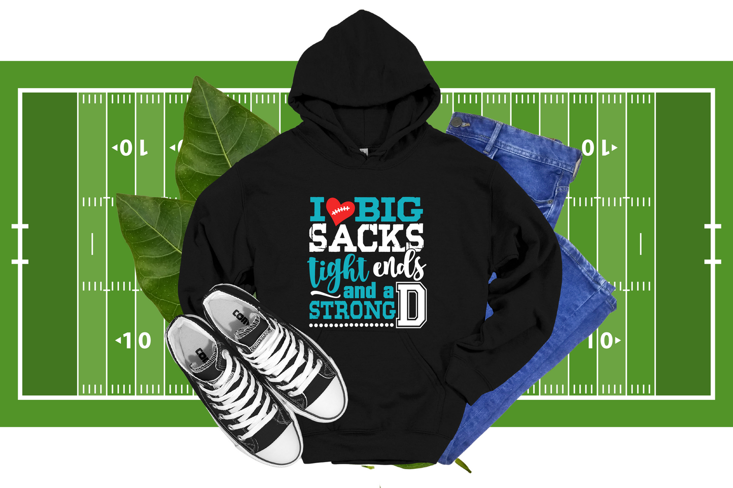 I "Heart" Big Sacks and a Strong D- HOODIES