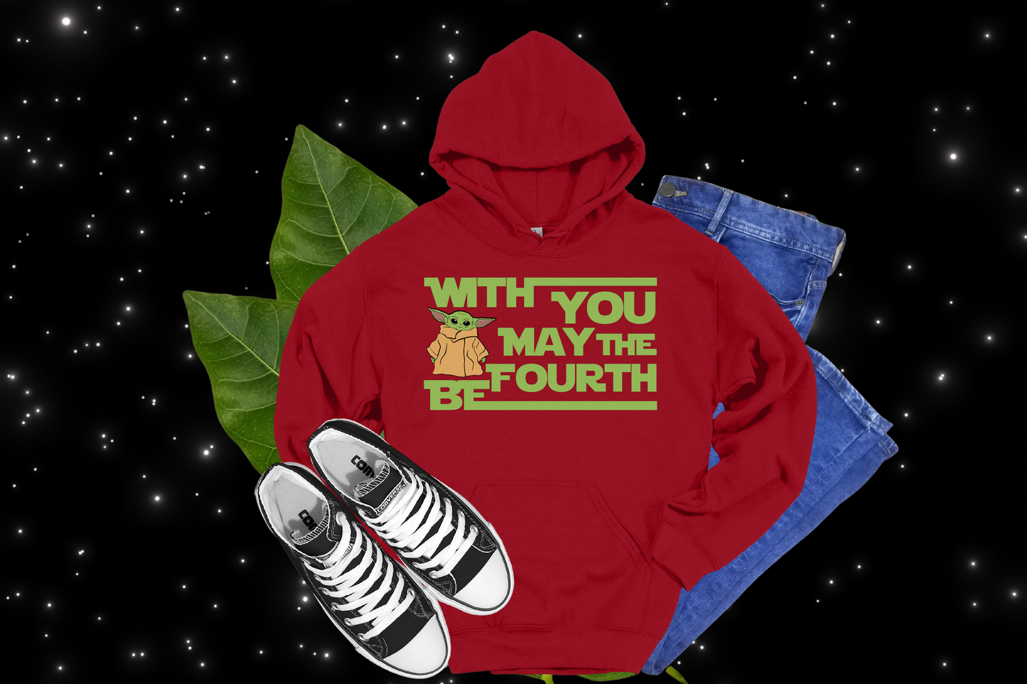 Grogu With You May The 4th Be - Tees, Hoodies & Sweatshirts