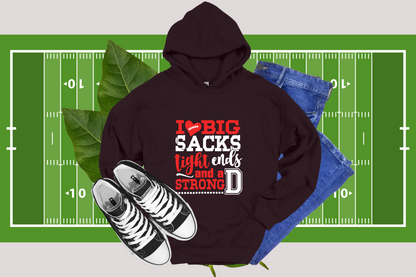 I "Heart" Big Sacks and a Strong D- HOODIES