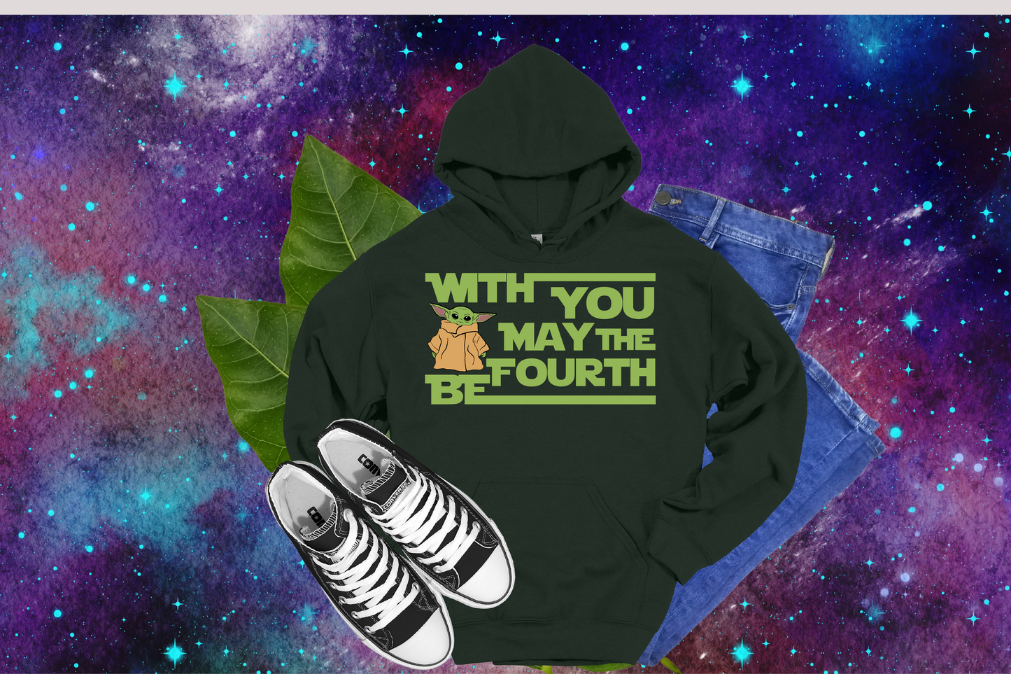 Grogu With You May The 4th Be - Tees, Hoodies & Sweatshirts