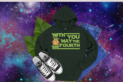 Grogu With You May The 4th Be - Tees, Hoodies & Sweatshirts