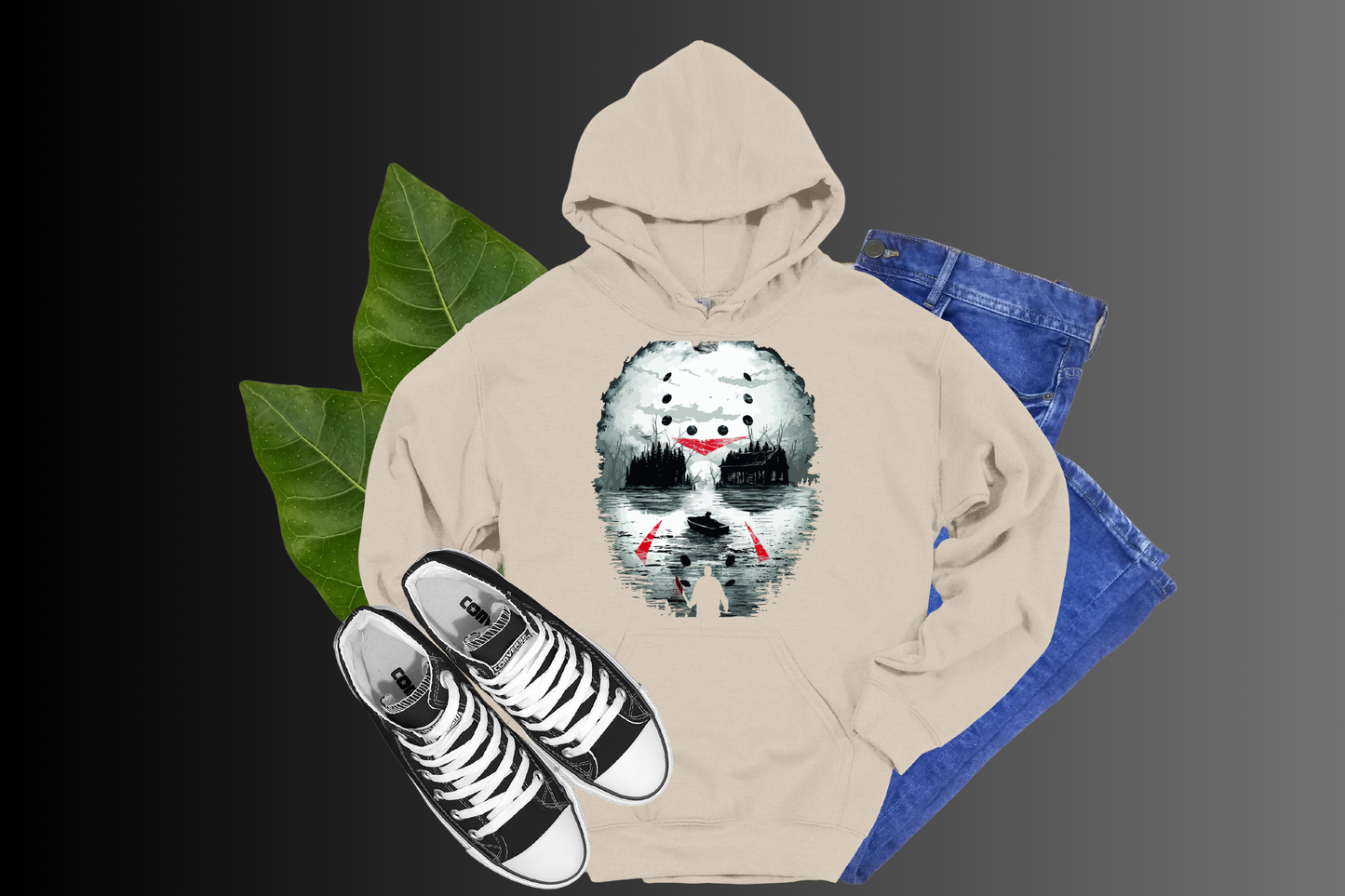 The View of Crystal Lake Jason Mask- Tees & Hoodies