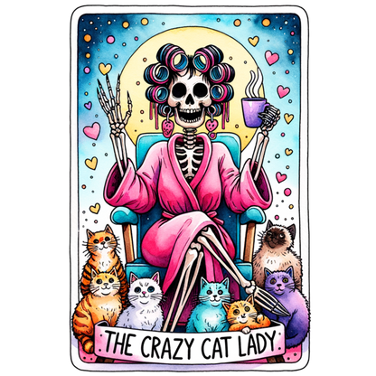 Funny Tarot Card Stickers Large (3.5x5) (GLOSSY)