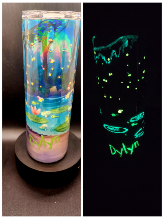 Day to Night Glow In The Dark Tumbler (Personalized)