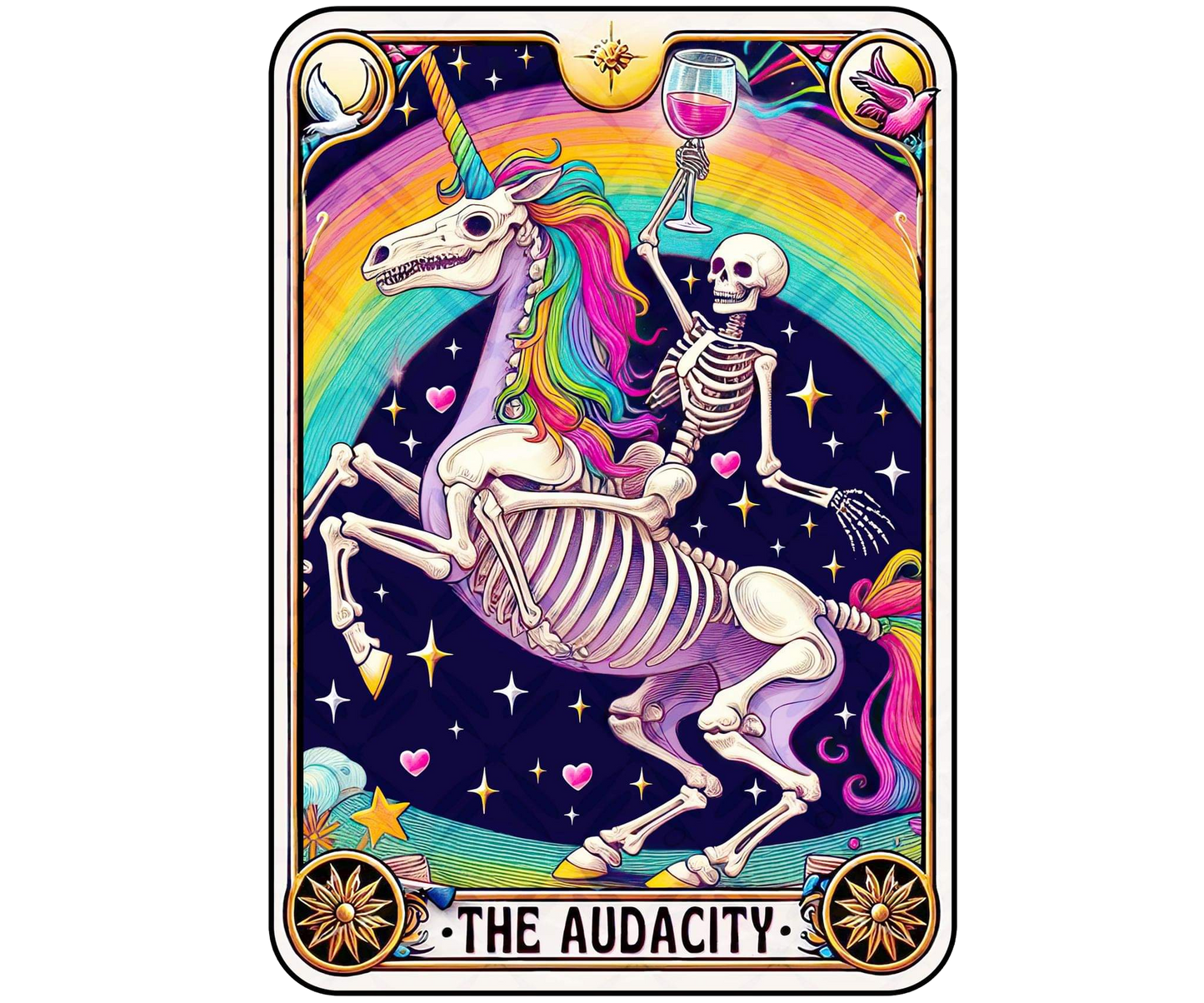 Funny Tarot Card Stickers Large (3.5x5) (GLOSSY)