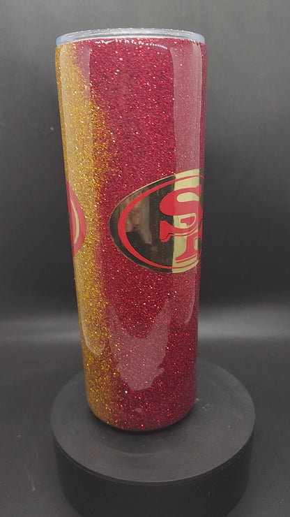 Your Favorite Team Game Day Glitter Cups (Custom)