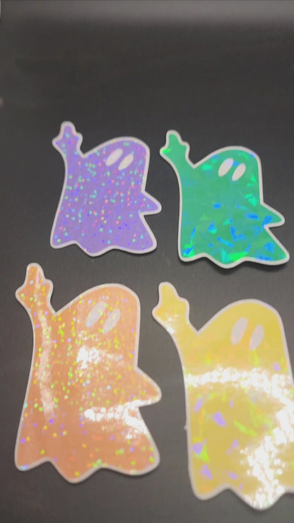 Ghosts Giving The Finger Stickers (multicolor)