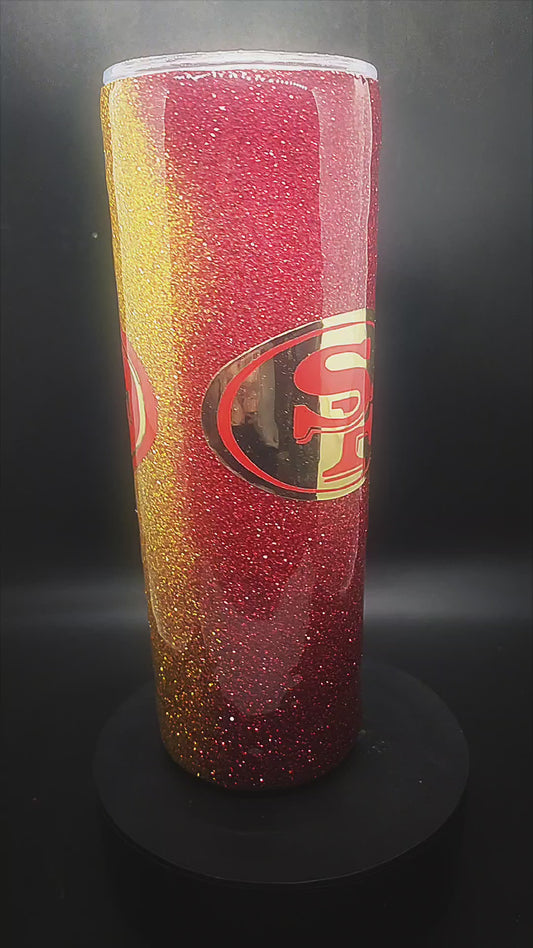 Your Favorite Team Game Day Glitter Cups (Custom)